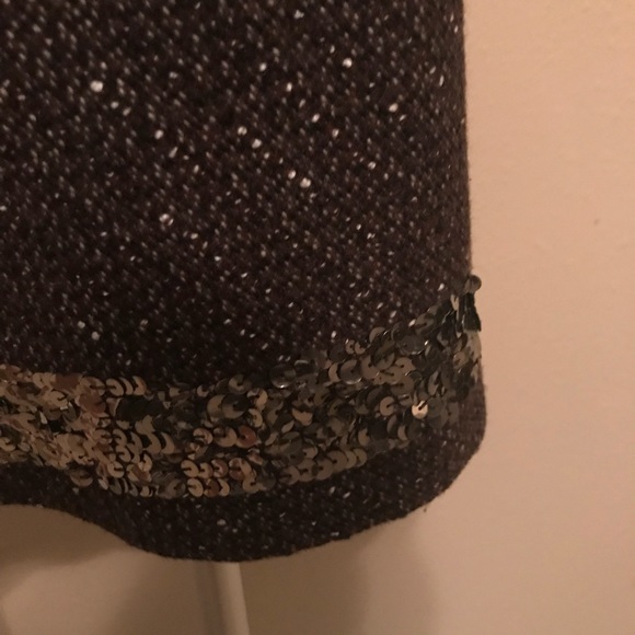 Brown skirt with sequenced trim - Picture 3 of 8